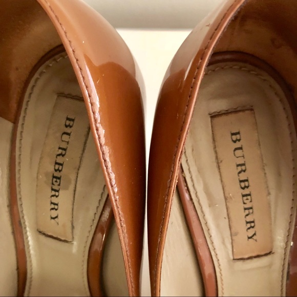 Burberry Open Toe Heels - Muted Pink/Deep Beige - Picture 4 of 5